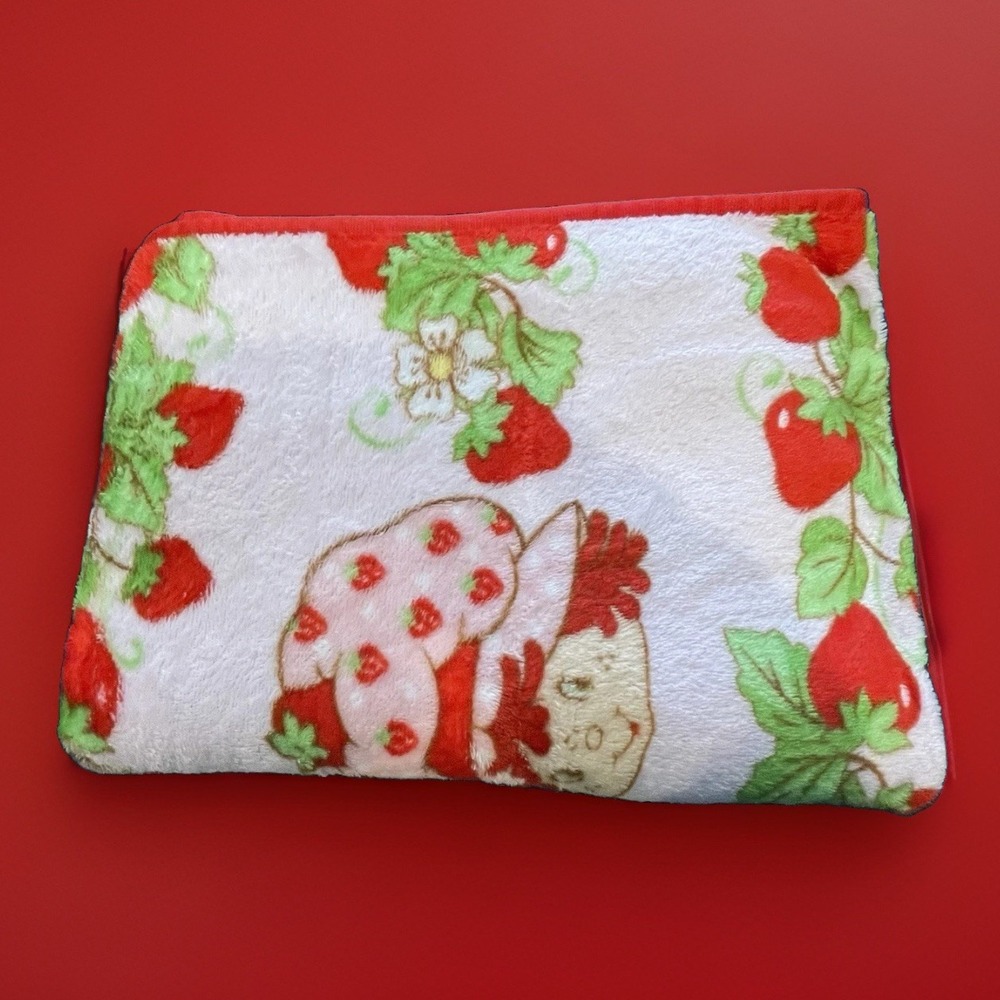 Strawberry Shortcake Blanket 40 x 50 Inch SOFT Throw Travel Girl Doll Pink